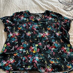 Cherokee Women's Multicolor Floral Ribbon Top
